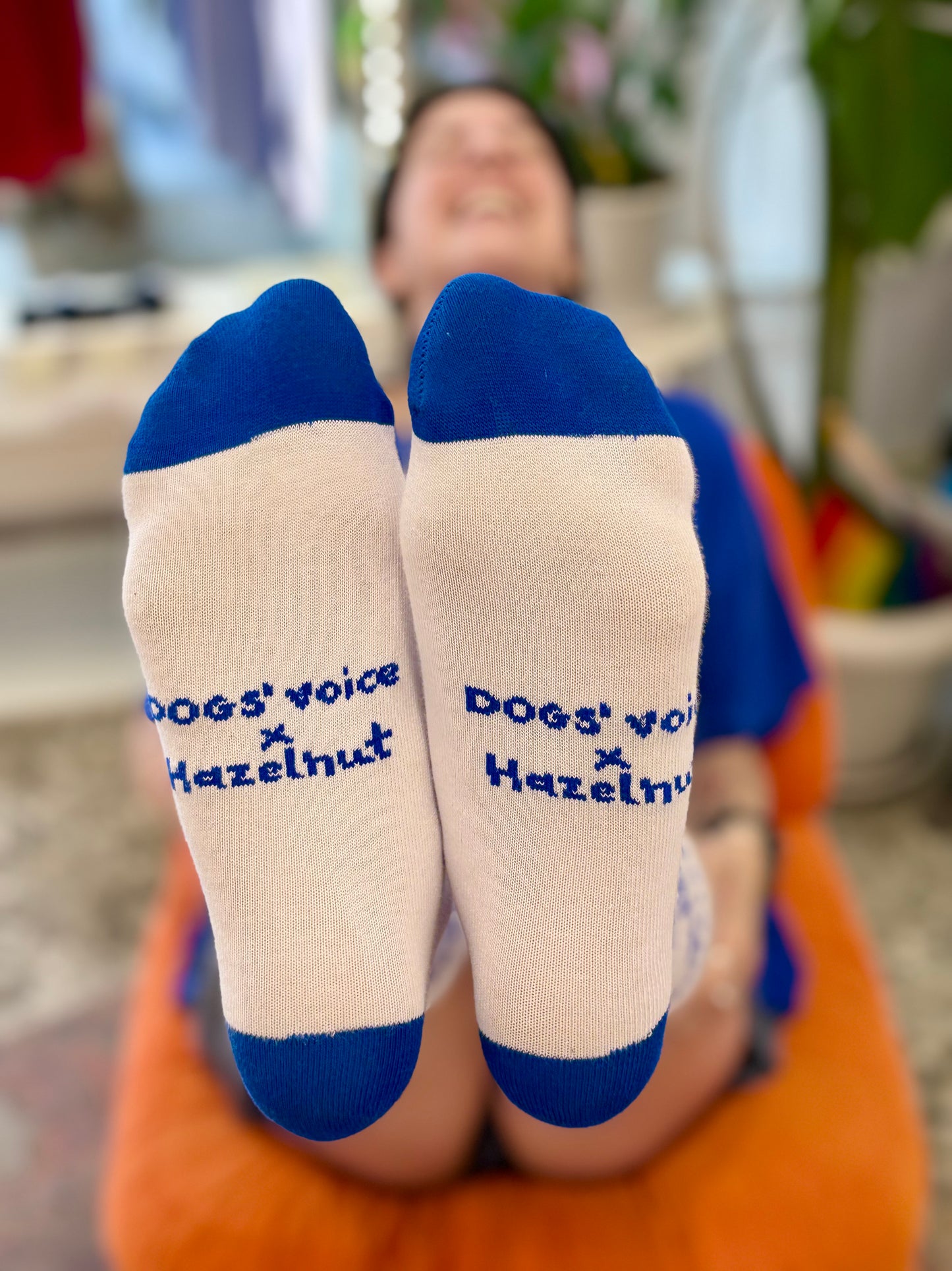 Τουλάχιστον υπάρχουν σκύλοι / the sock (white-blue)